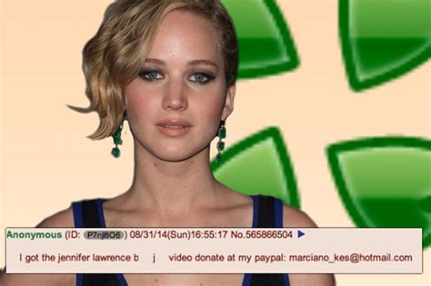 jennifer lawrence nude scandal|Jennifer Lawrence on the 4chan nude photo hacking scandal